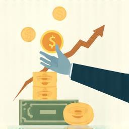 Illustration of earning money